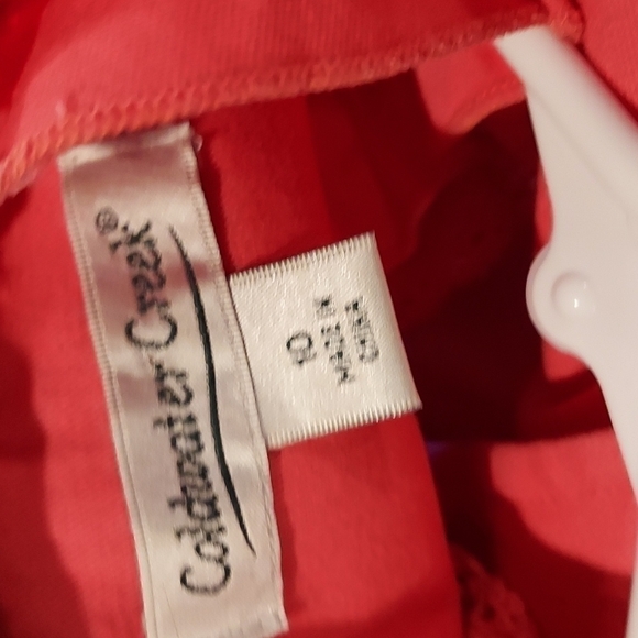 Coldwater Creek Casual tangerine denim long sleeve button fitted Jacket SZ 10 - Picture 5 of 8